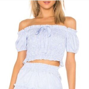 Revolve Off the Shoulder Smocked Top